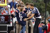 Tom Brady met zijn kinderen. © Getty Images