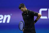 Novak Djokovic won op US Open zijn partij, maar had ook zichtbaar veel last van blessures © Getty Images