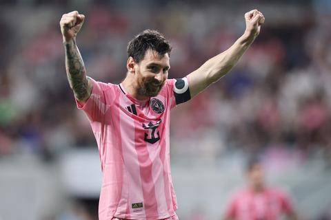 Voetbalicoon Lionel Messi (39) tovert als vanouds: vier treffers bij monsterzege Inter Miami