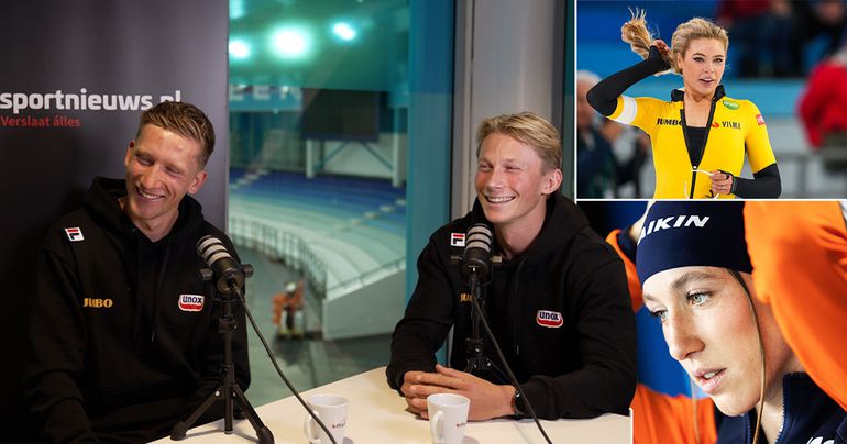 Hilariteit bij schaatsers om dilemma over Jutta Leerdam en Suzanne Schulting: 'Bedankt, hè'