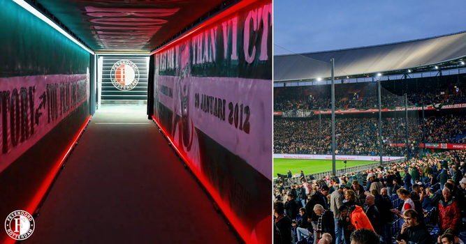 Feyenoord tovert iconische spelerstunnel speciaal om voor Klassieker tegen Ajax