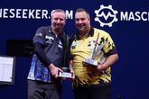 Ritchie Edhouse en Jermaine Wattimena zorgden dit weekend bij het EK voor een stunt. © PDC Darts