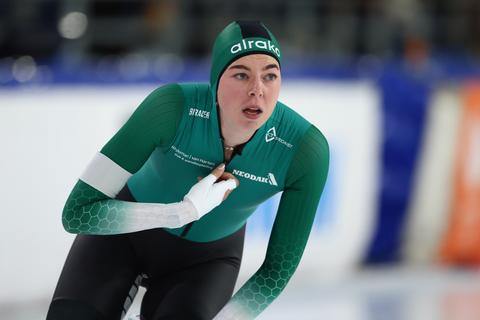 Laatbloeier nestelt zich in Thialf tussen de topschaatssters: ‘Sick, hè’