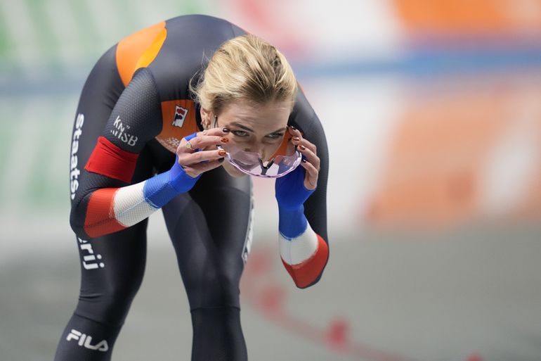 Strijdende Joy Beune gaat heel diep en loopt winst 3000 meter net mis