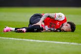 Quilindschy Hartman heeft een zware blessure opgelopen tijdens Feyenoord - FC Utrecht en mist het EK ©Pro Shots