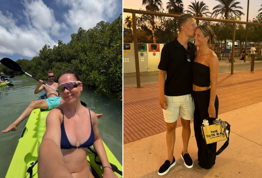 Bekende schaatskoppels zoeken elkaar op tijdens zonnige vakantie: 'Het goede leven'