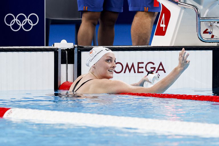 Marrit Steenbergen komt tekort voor medaille op de 100 meter vrij: 'Zelfs wereldtopper wordt vierde'