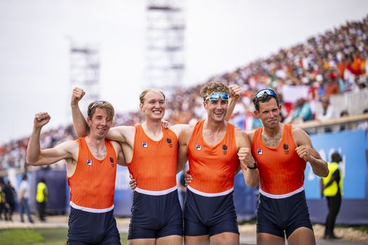 Dit bedrag verdienen de Nederlandse roeiers met hun gouden medaille op de Olympische Spelen