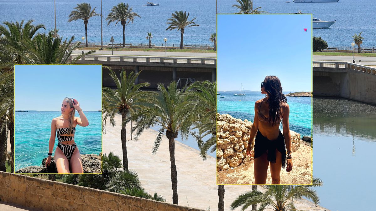 Schaatsvriendinnen Pien Hersman en Robin Groot puffen in bikini op Mallorca: 'Zonnebrand factor 100 alstublieft'