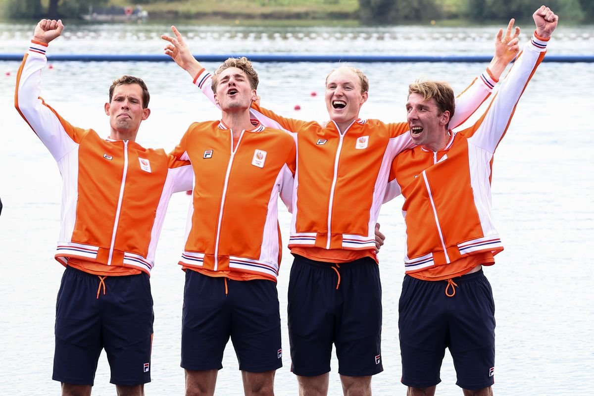 Eerste gouden medaille voor TeamNL: bekijk hier de mooiste beelden van onze roeihelden op de Olympische Spelen