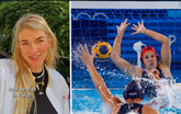 Tess Lieder-Wester beging een blunder met de Nederlandse waterpolosters in Parijs. ©Instagram/Getty Images, beeldbewerking Sportnieuws.nl.