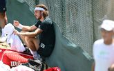 Stefanos Tsitsipas zit in een diep dal. ©Getty Images