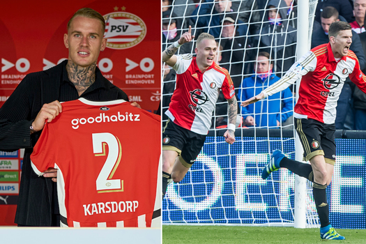 Kersvers PSV'er Rick Karsdorp loopt rond met tattoo uit zijn tijd bij Feyenoord