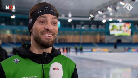 Topschaatser Kjeld Nuis (36) overvallen door vraag bij WCKT: 'Jeetje, die had ik niet verwacht'