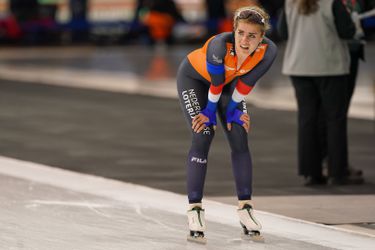 Marathonschaatsster ondervindt flinke gevolgen van harde val: 'Ik kon gewoon niet meer'