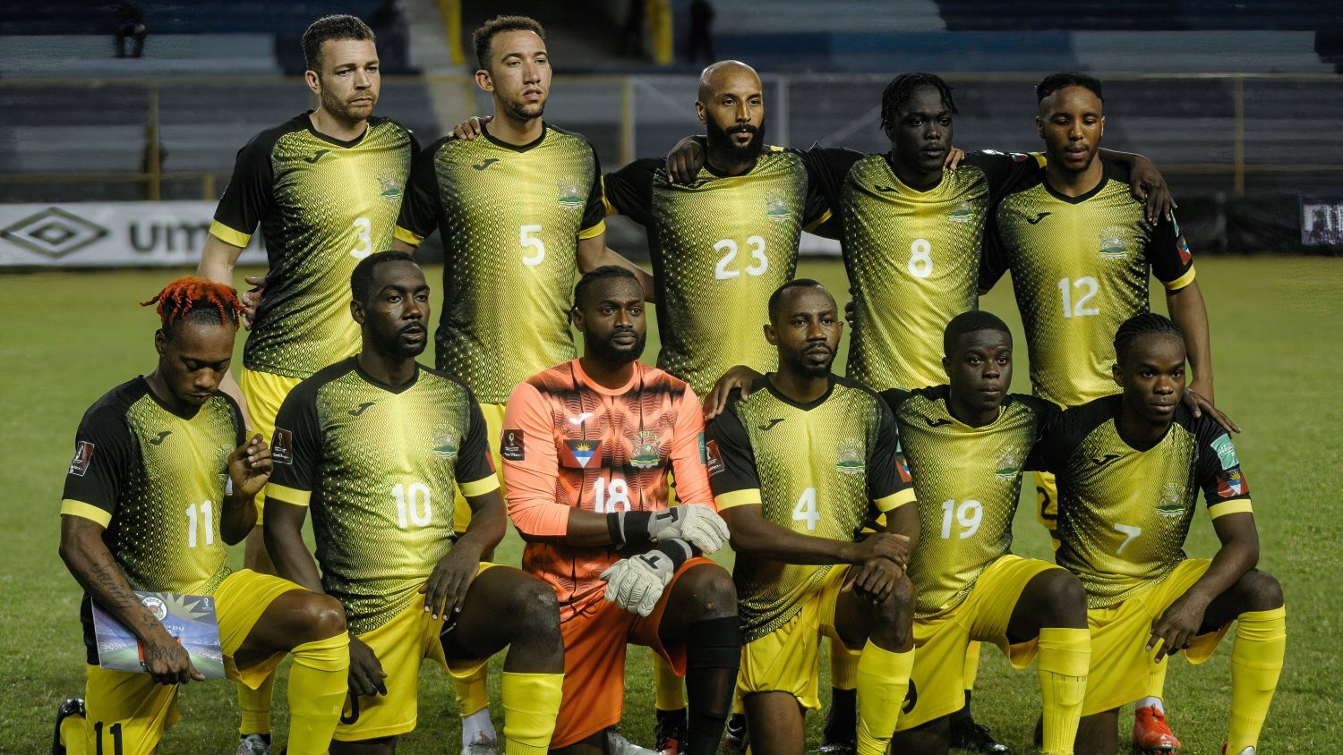 Тимът на Антигуа.