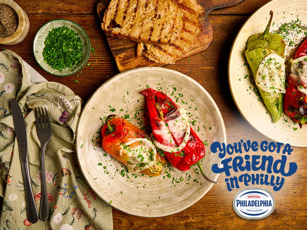 Печени чушки с Philadelphia с билки