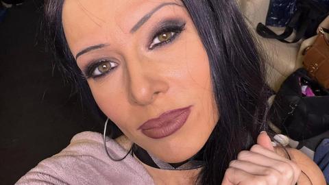 Актрисата Весела Бабинова и водещият на Гласът на България Владимир