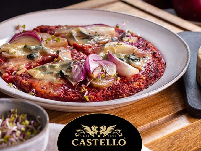 Вегетарианска пица с карфиол и цвекло