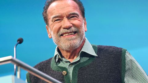 Патрик Шварценегер синът на Арни зарадва публиката с появата си