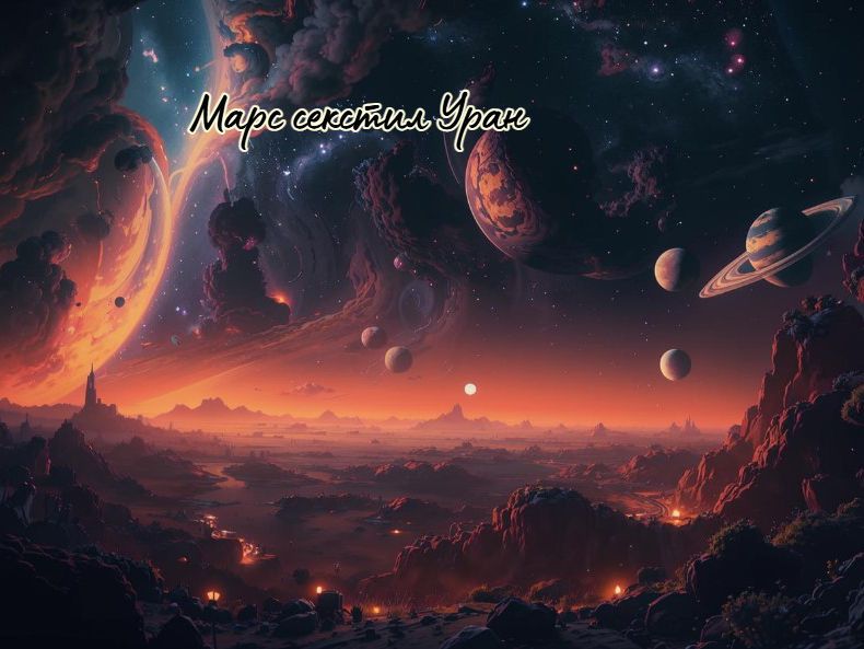 Влияние на транзита Марс секстил Уран (8 април)