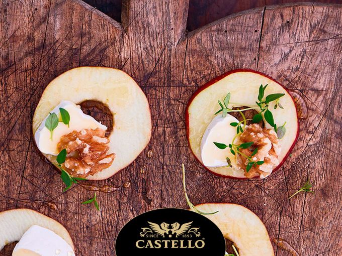 Медени ябълкови пръстени с бри Castello®