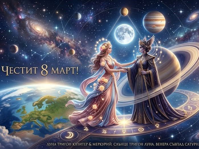 Небесен танц на хармонията на 8 март