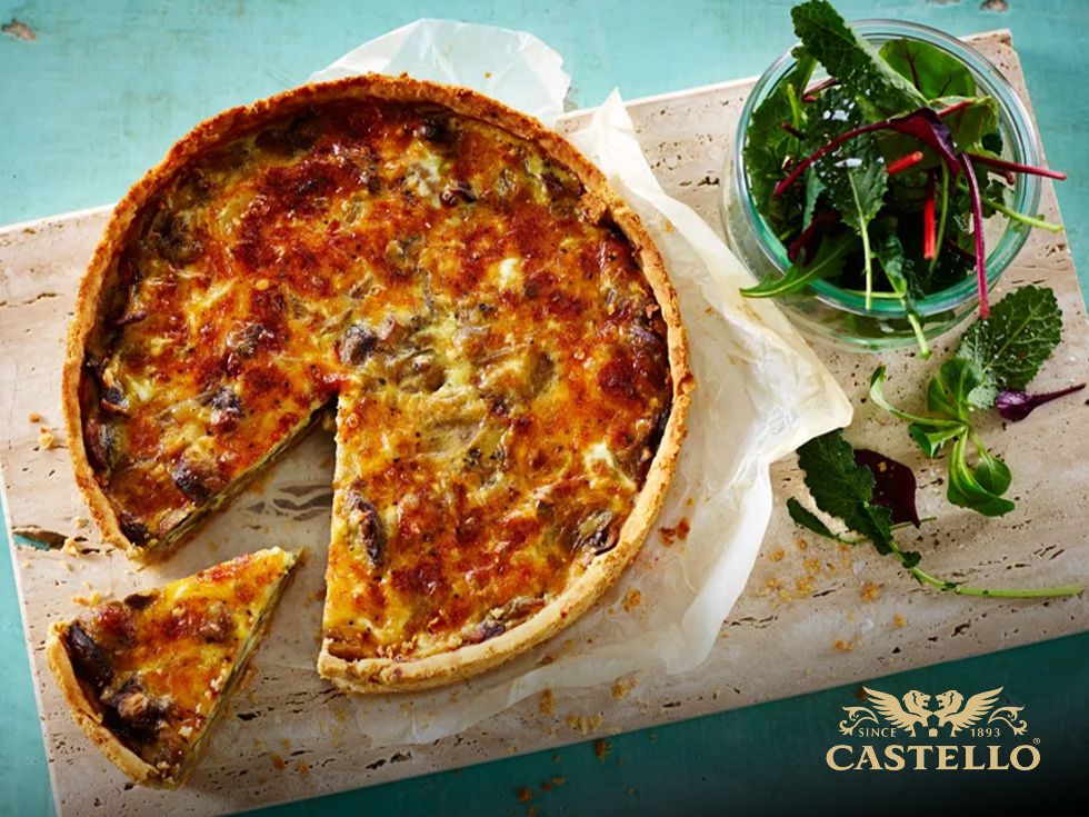 Тарт с гъби и чедър Castello®