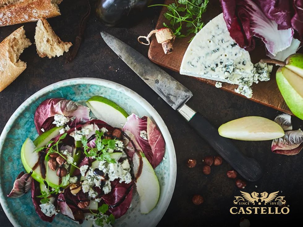 Салата с радичио и Castello® Danablu
