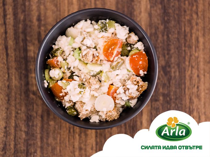 Салата с котидж Arla Protein®