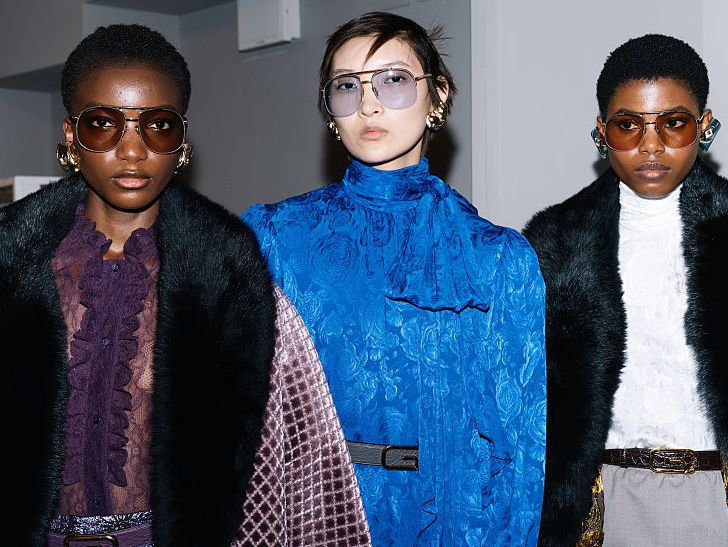 Gucci Cruise 2026: деколтета от 90-те, поли-молив, "chubby" палта и новата чанта Giglio. Когато миксът е Bling Ring
