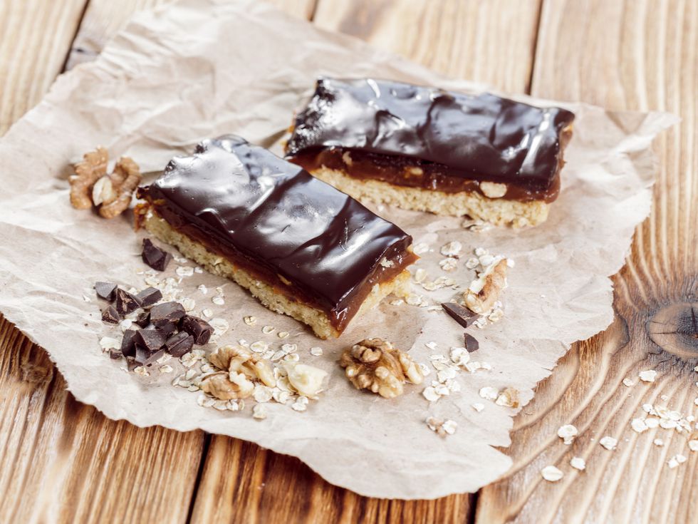 Супер здравословни: Бананови барчета с черен шоколад