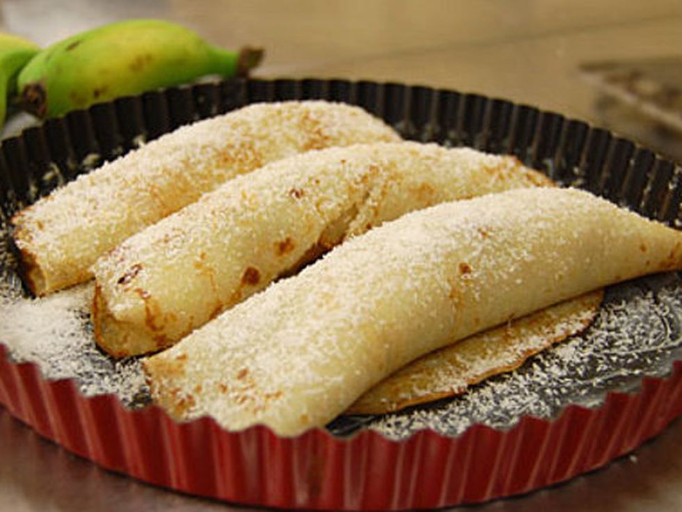 Палачинка по френски - Crêpes aux Bananes Caramélisées