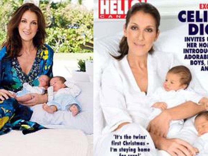 Селин Дион показа близнаците си
