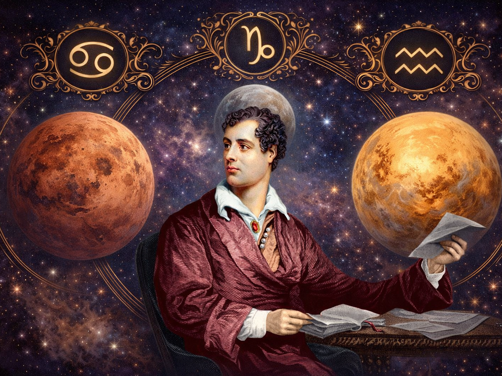 Байрон: Поетът-бунтовник, чието наследство продължава да вдъхновява, и как планетите изковаха съдбата на един гений