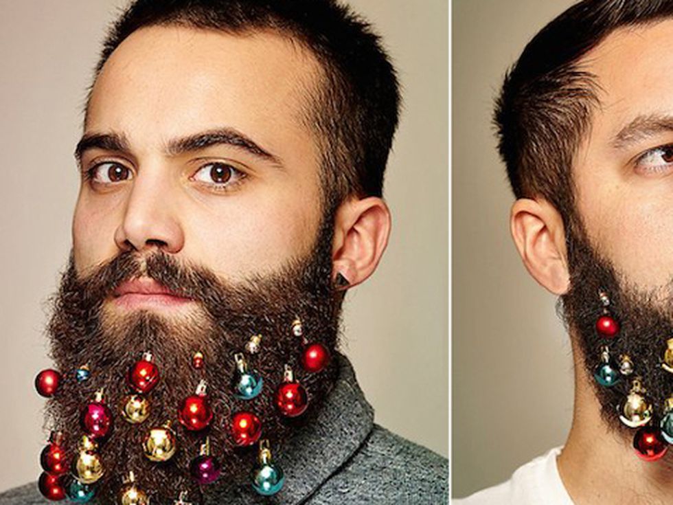 Коледна украса за брада