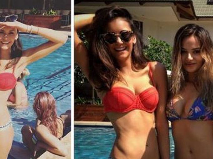 Нина Добрев по бански