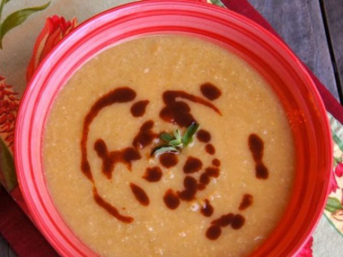 Супа от нахут с праз