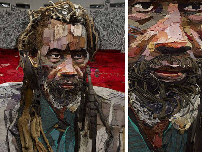 Изключителна 3D картина от рециклирани материали