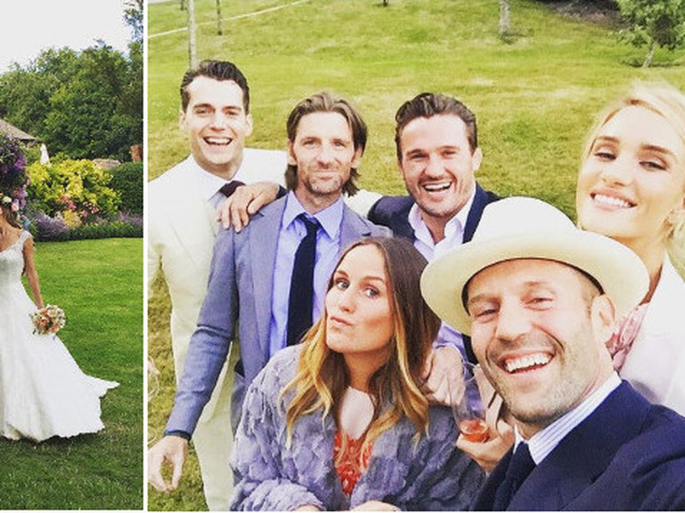 Цял куп звезди на сватбата на Гай Ричи (снимки)