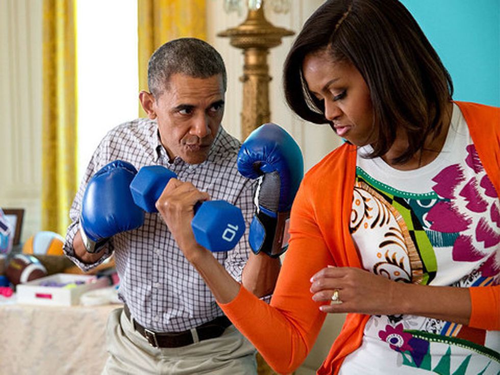 Любовната история на Мишел и Барак Обама в снимки