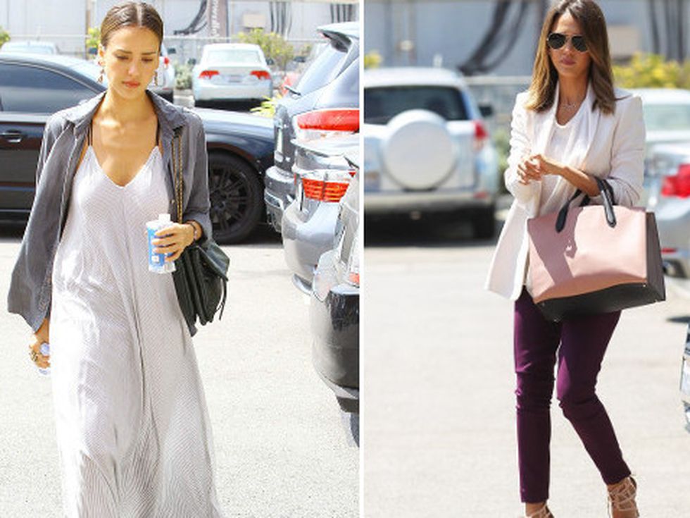 Street style отличничка: Джесика Алба