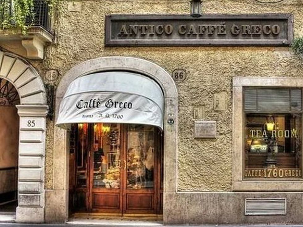Antico Caffe Greco - кафе и старинна атмосфера
