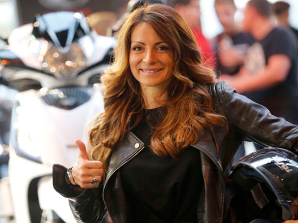 Александра Жекова с нов скутер „KYMCO”