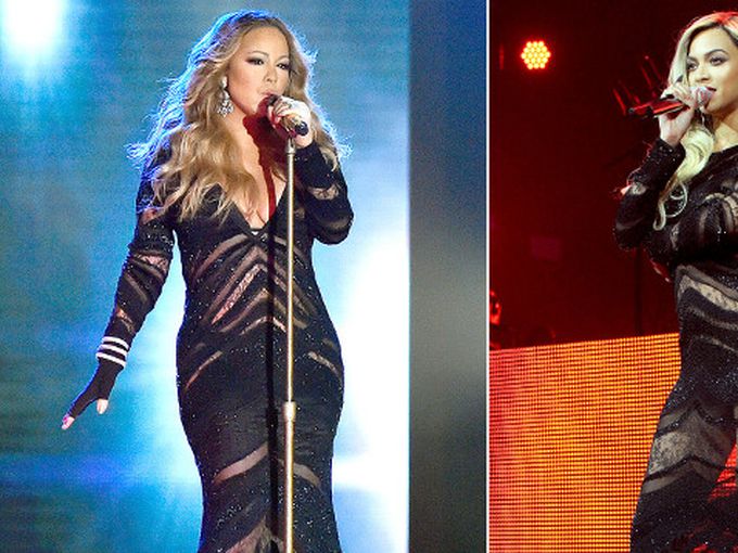 На коя ѝ отива повече: Марая Кери или Бионсе?