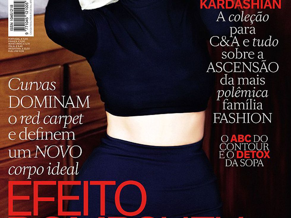 Ким в ролята на Мерилин на корицата на Vogue