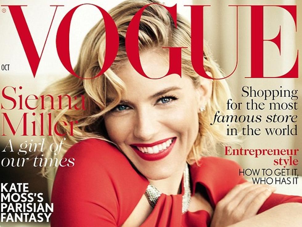 Сиена Милър като Мерилин, краси корицата на Vogue