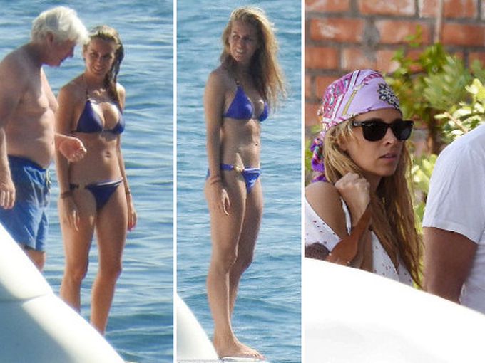 Ричард Гиър гадже с млада блондинка