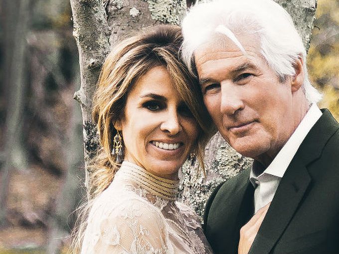 Ричард Гиър и съпругата му с ексклузивни кадри от сватбата им