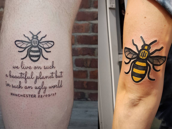 В отговор на терора - татуси с пчели!